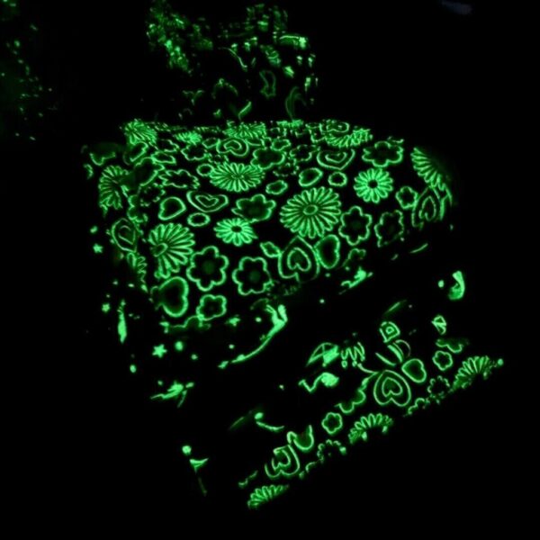 Manta luminosa fluorecente con corderito 2 plazas y 1/2 - Image 4