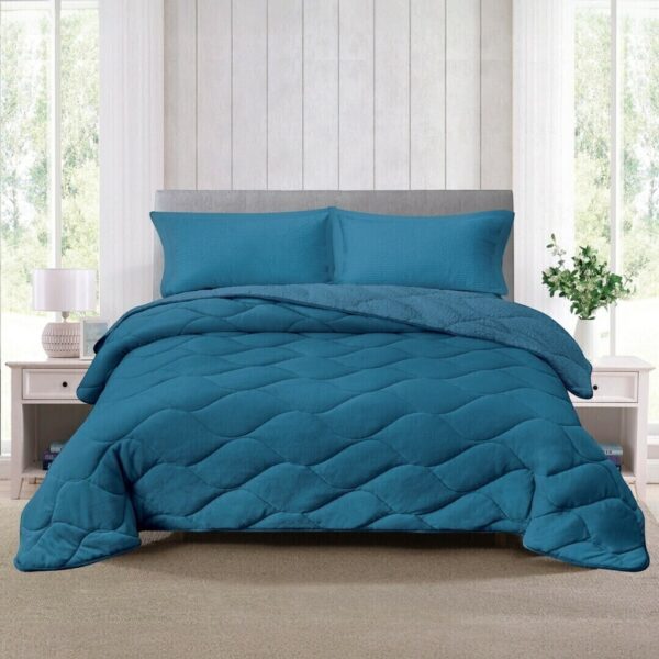 Acolchado luxury surf flannel con corderito - Image 2