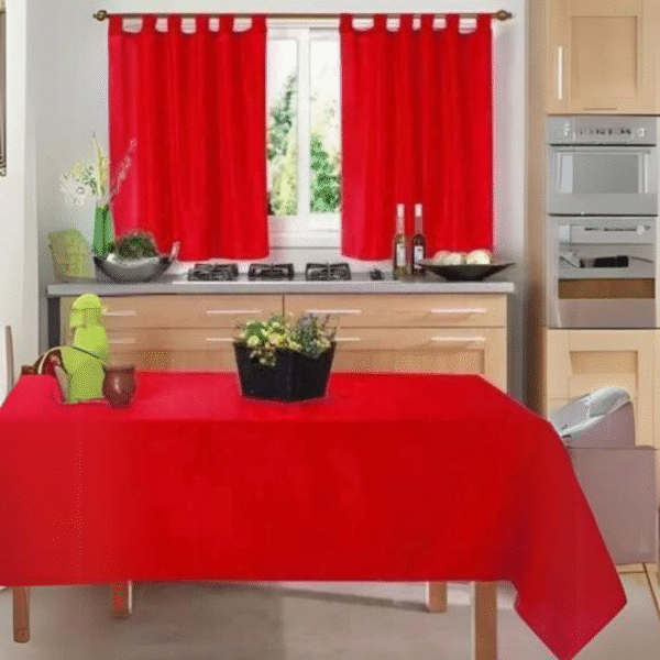 Set de cocina cortina lisa + mantel liso - Image 2