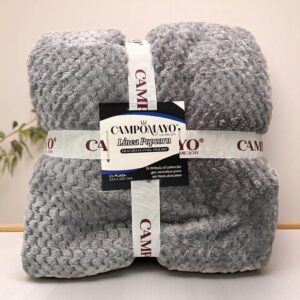 Frazada Flannel Jackard Popcorn Campomayo