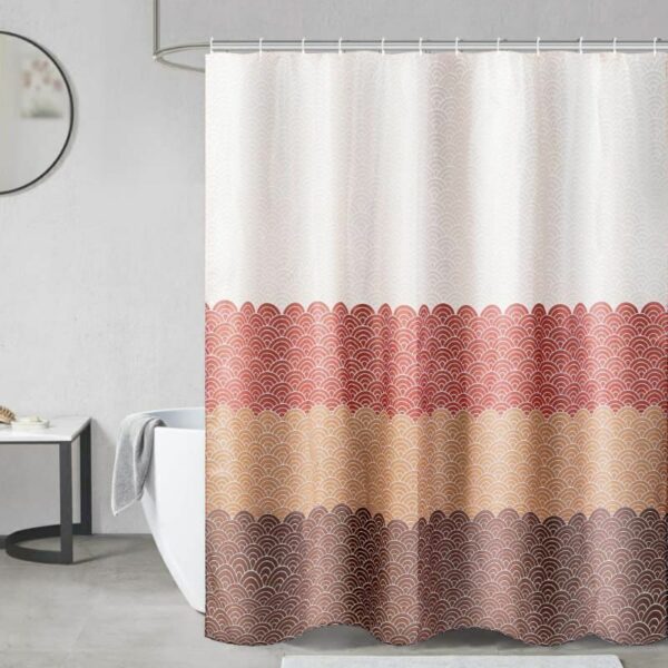 Cortina De Baño Teflon Estampada Con Ganchos - Image 17