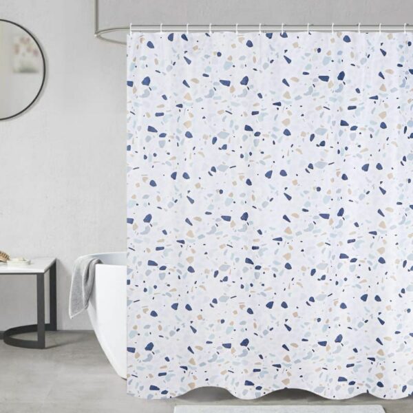 Cortina De Baño Teflon Estampada Con Ganchos - Image 16