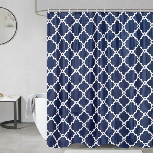 Cortina De Baño Teflon Estampada Con Ganchos - Image 14