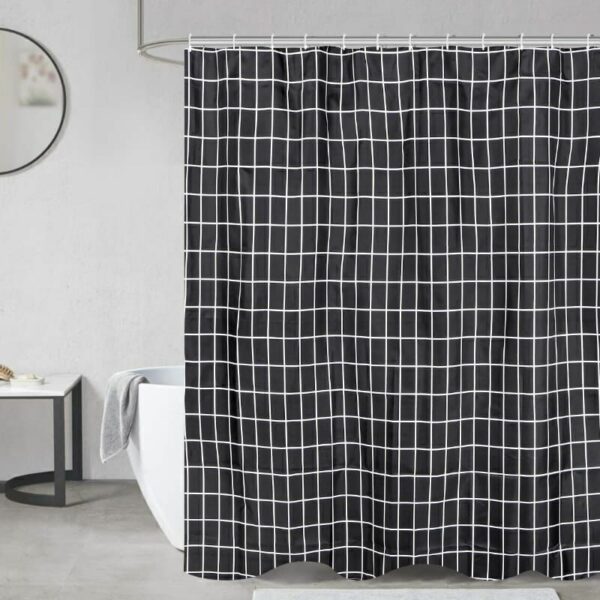 Cortina De Baño Teflon Estampada Con Ganchos - Image 13