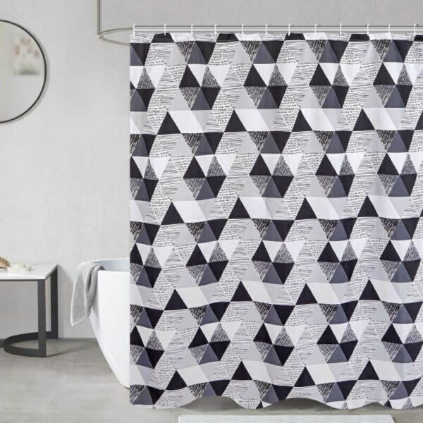 Cortina De Baño Teflon Estampada Con Ganchos - Image 28