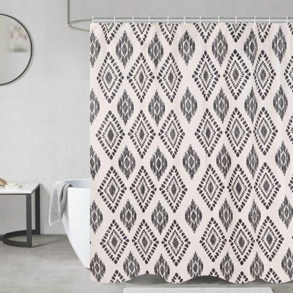 Cortina De Baño Teflon Estampada Con Ganchos - Image 27