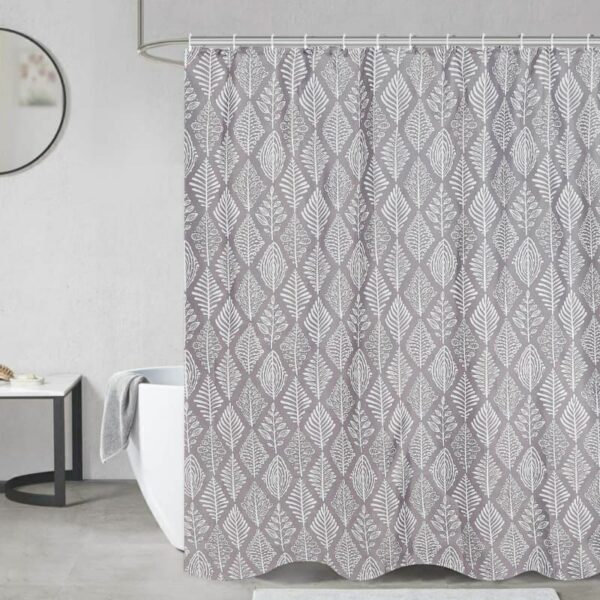 Cortina De Baño Teflon Estampada Con Ganchos - Image 24