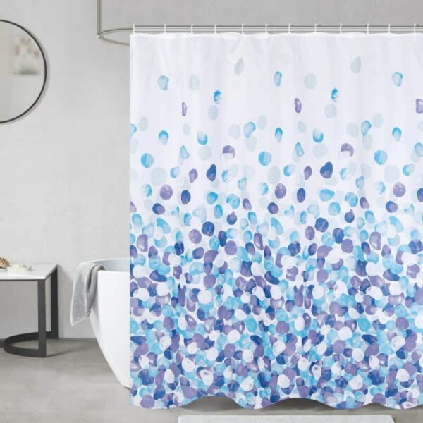 Cortina De Baño Teflon Estampada Con Ganchos - Image 20