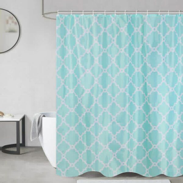 Cortina De Baño Teflon Estampada Con Ganchos - Image 19